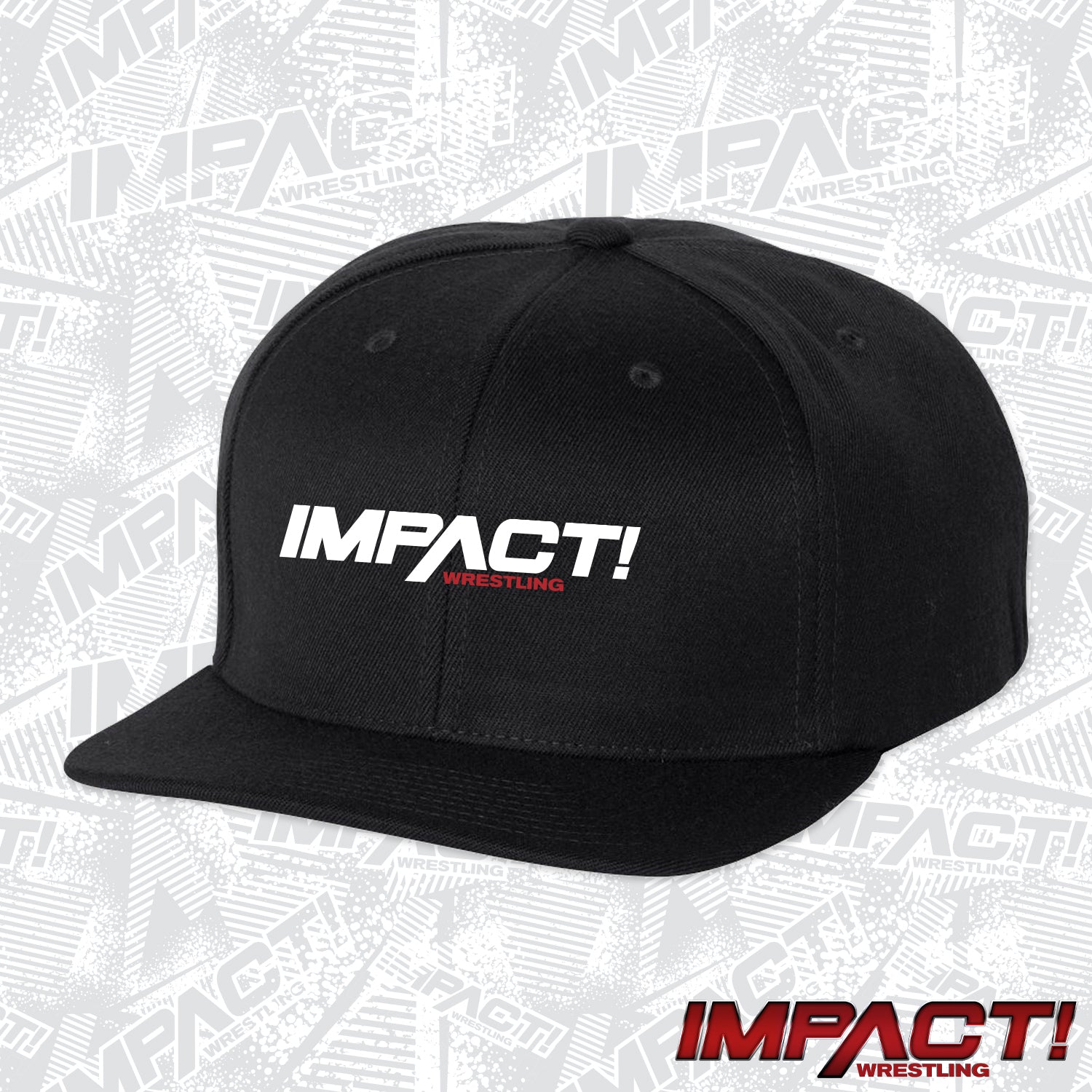 IMPACT White Logo Flat Hat